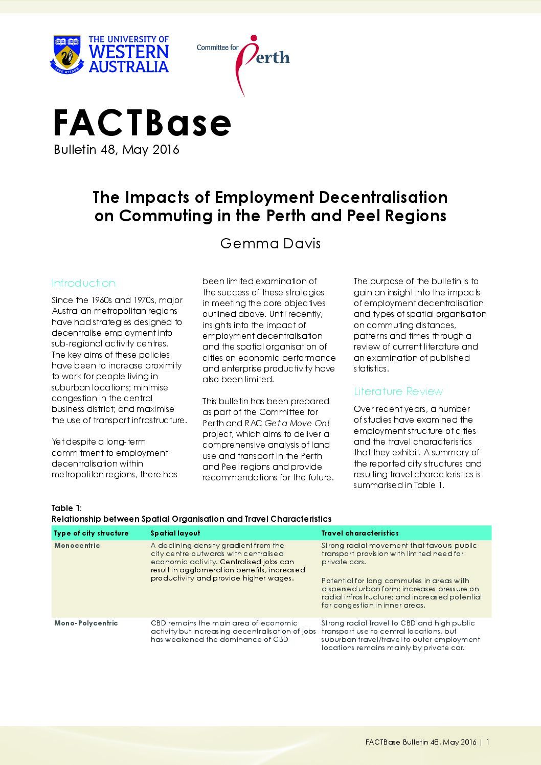 FACTBase Bulletin 48 - May 2016