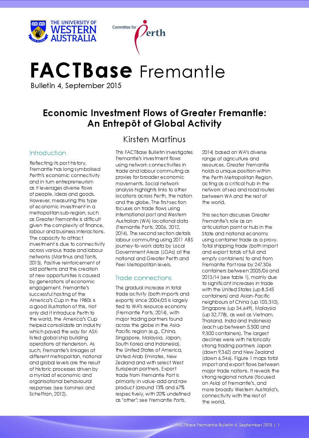 FACTBase Fremantle Bulletin 4